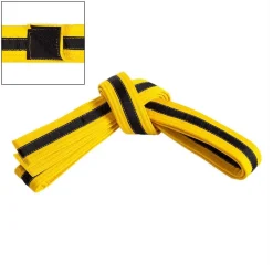Century US Retail Adjustable Black Striped Belt