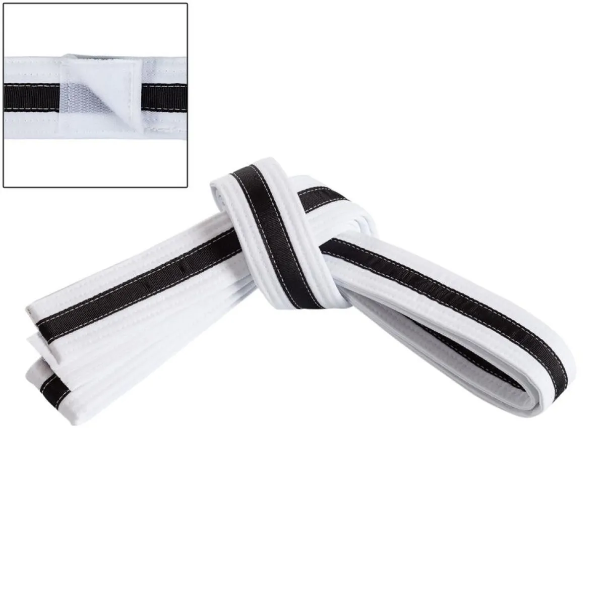 Century US Retail Adjustable Black Striped Belt