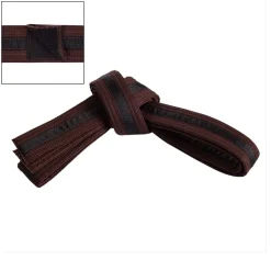 Century US Retail Adjustable Black Striped Belt