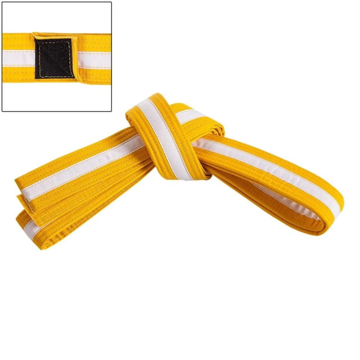 Century US Retail Adjustable White Striped Belt