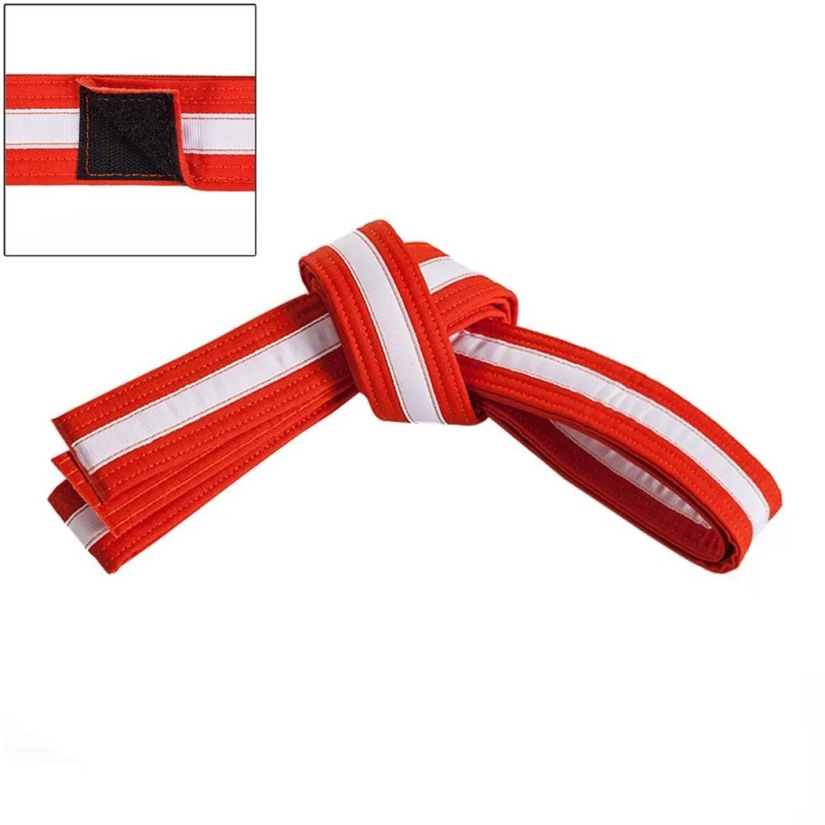 Century US Retail Adjustable White Striped Belt