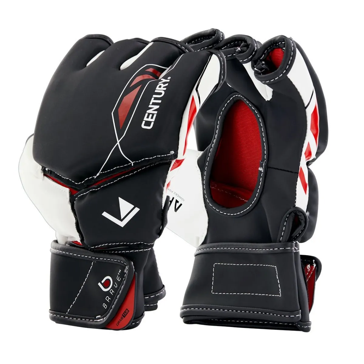 Sale Century US Retail Brave MMA Competition Glove Black/White/Red