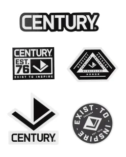 Clearance Century Martial Arts Century Black and White Sticker Pack – 5 Piece