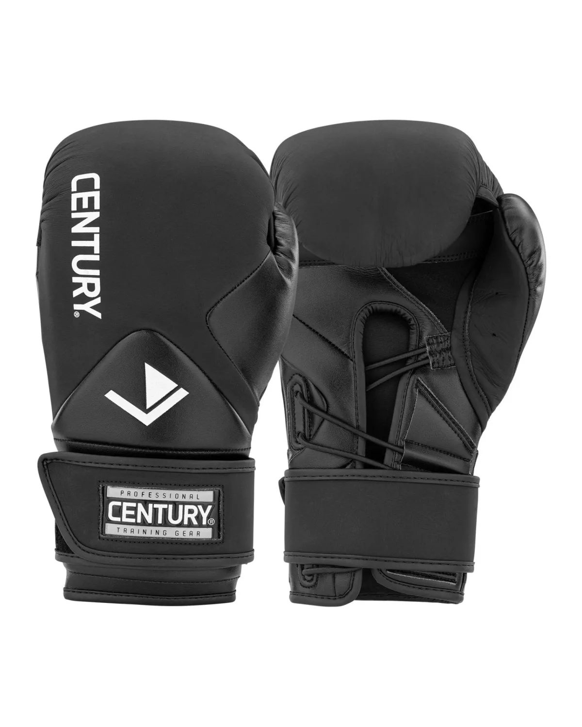 Online Century Martial Arts Creed Lace up Boxing Gloves Black