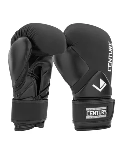 Online Century Martial Arts Creed Lace up Boxing Gloves Black