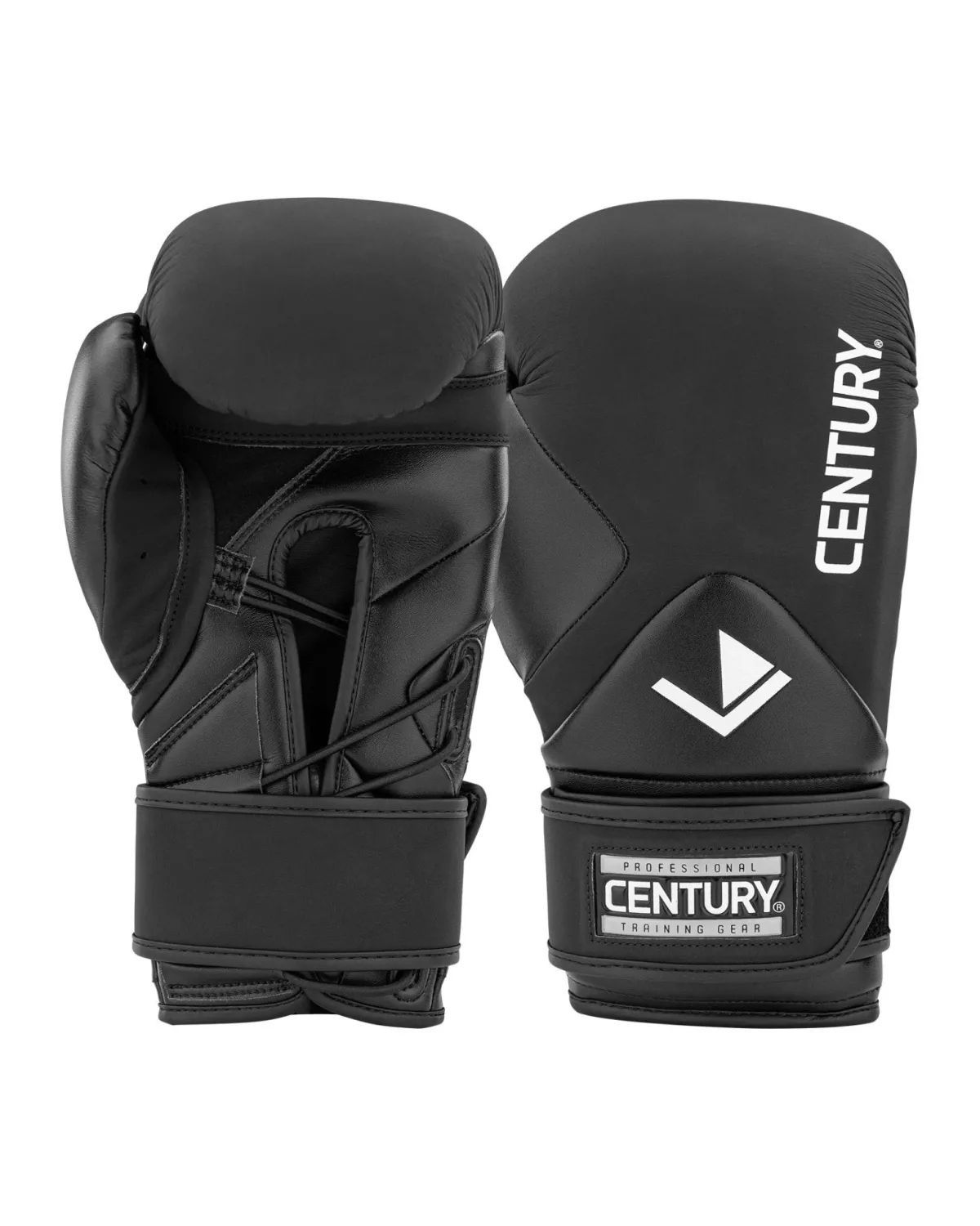 Online Century Martial Arts Creed Lace up Boxing Gloves Black