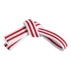 Outlet Century US Retail Double Wrap Double Striped White Belt