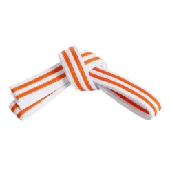 Outlet Century US Retail Double Wrap Double Striped White Belt