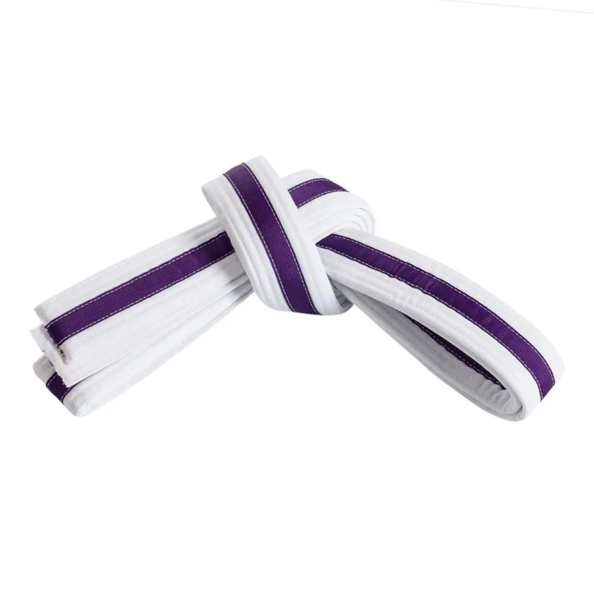 New Century US Retail Double Wrap Striped White Belt