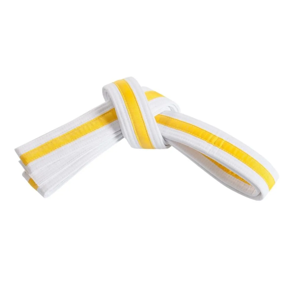 New Century US Retail Double Wrap Striped White Belt