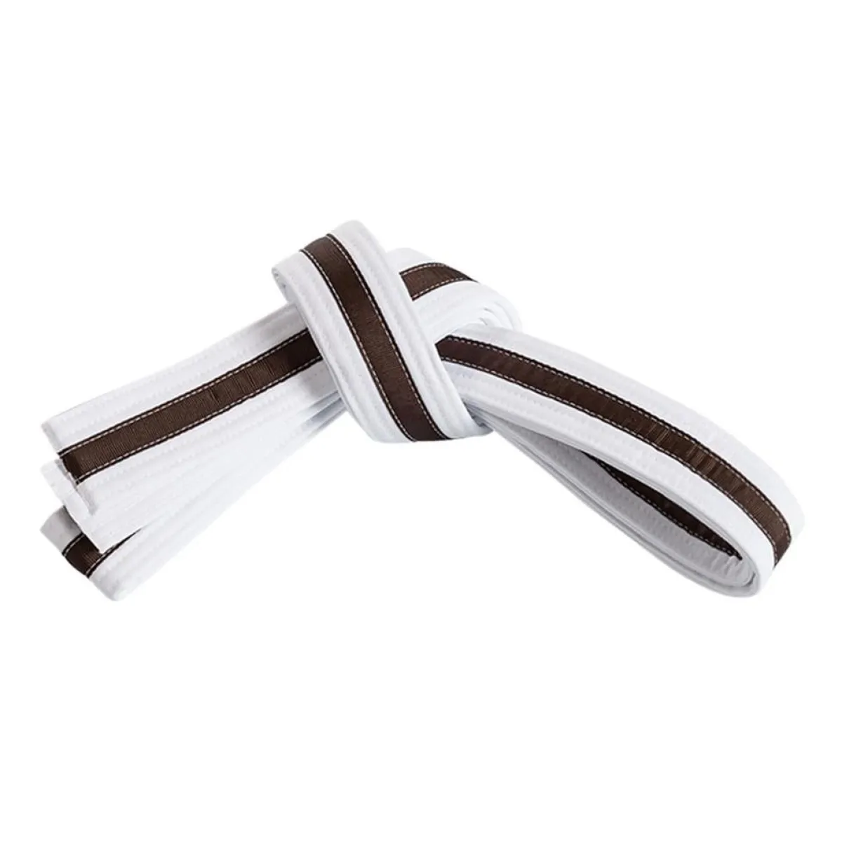 New Century US Retail Double Wrap Striped White Belt