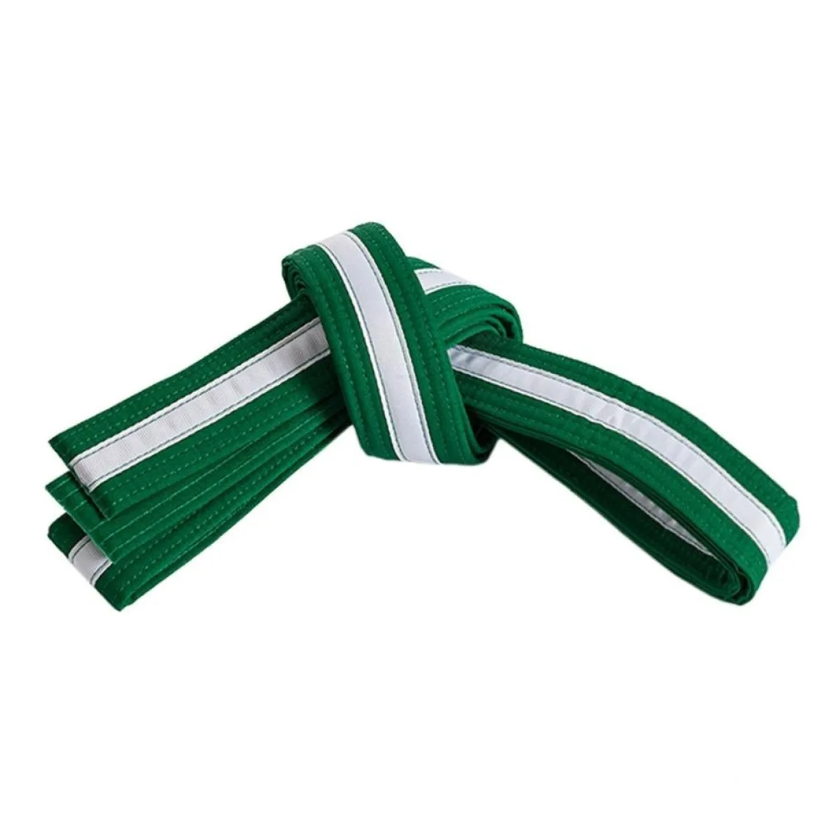 New Century US Retail Double Wrap White Striped Belt