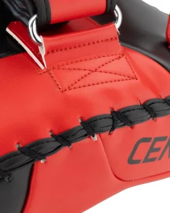 Hot Century Martial Arts Drive Curved Muay Thai Pad Pair Red