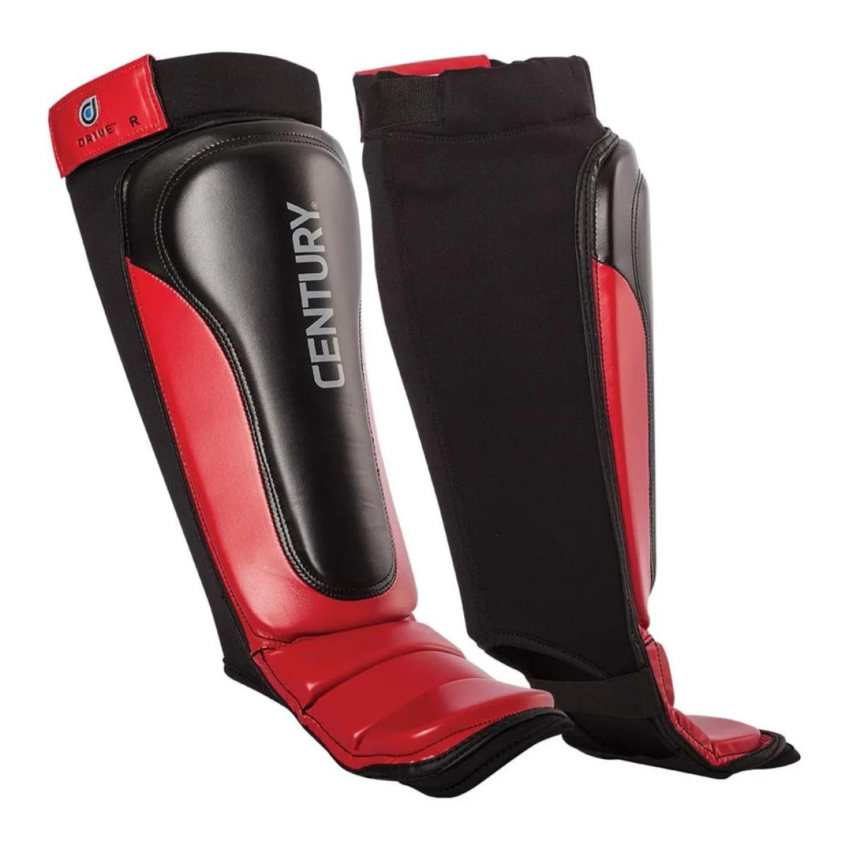 Best Century US Retail Drive MMA Shin Instep Guards Red/Black