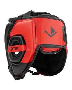 New Century Martial Arts Drive Open Faced Headgear Red