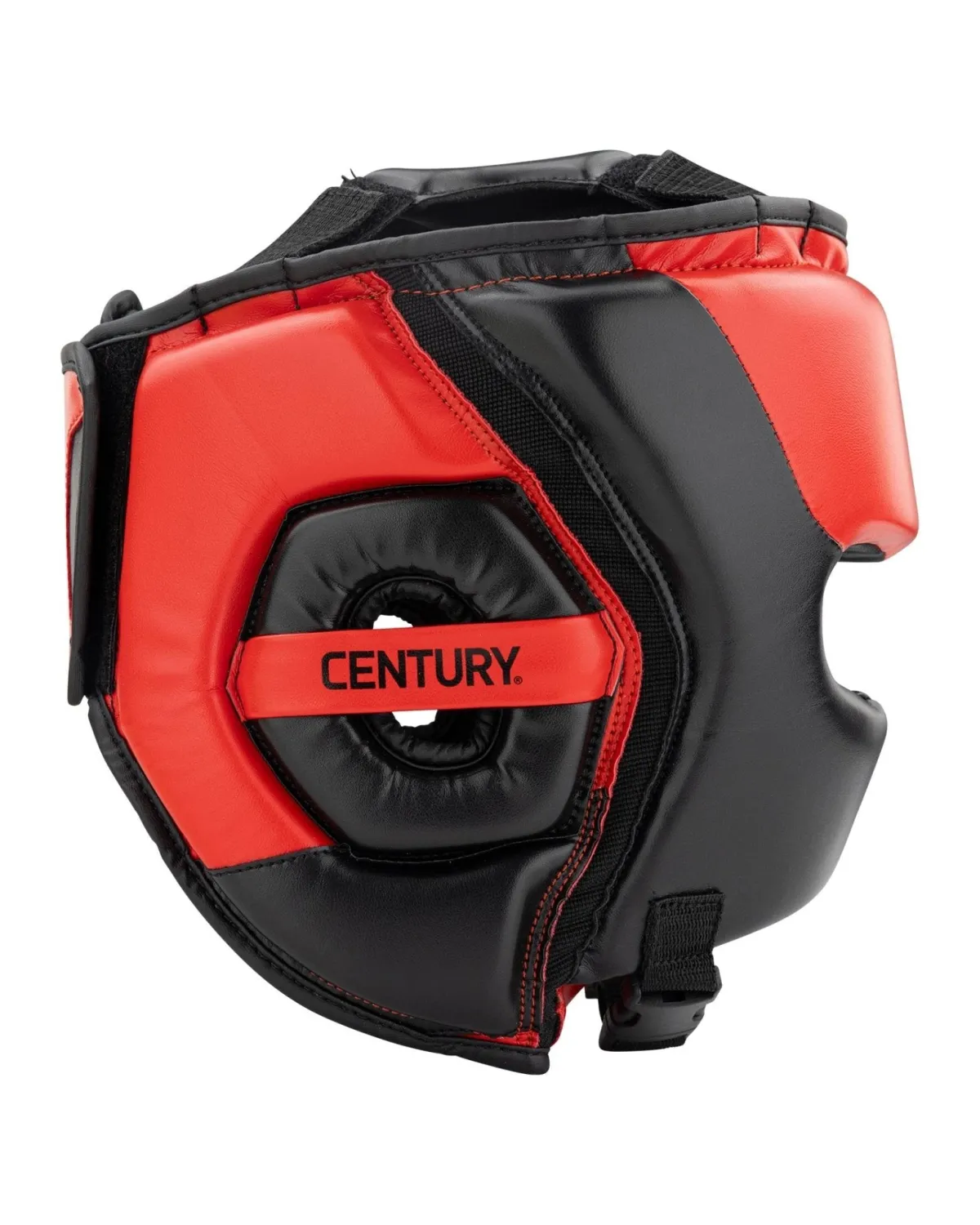 New Century Martial Arts Drive Open Faced Headgear Red