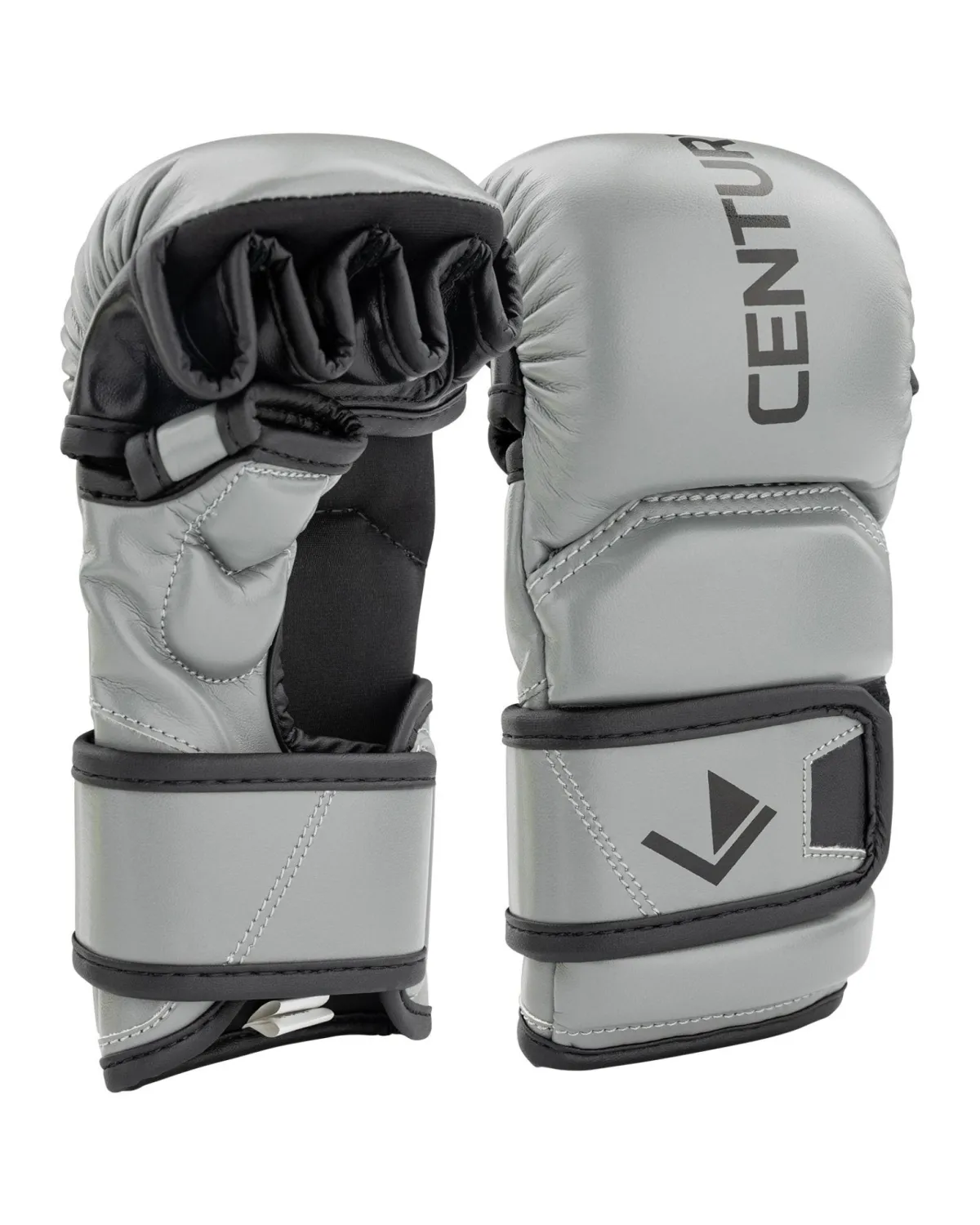 Discount Century Martial Arts Drive Youth Open Palm Training Gloves Grey/Black
