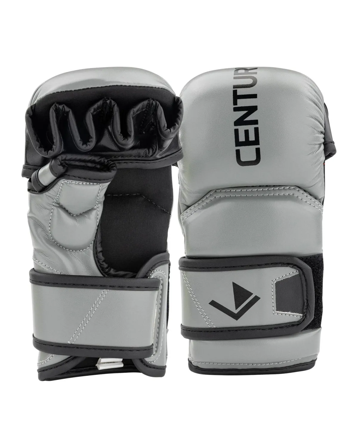 Discount Century Martial Arts Drive Youth Open Palm Training Gloves Grey/Black