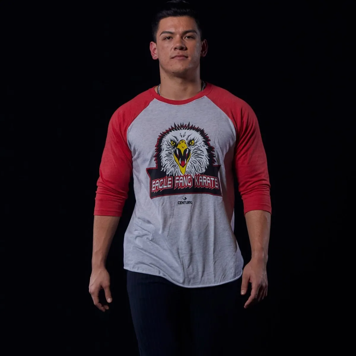 Clearance Century US Retail Eagle Fang Baseball Tee Red/White