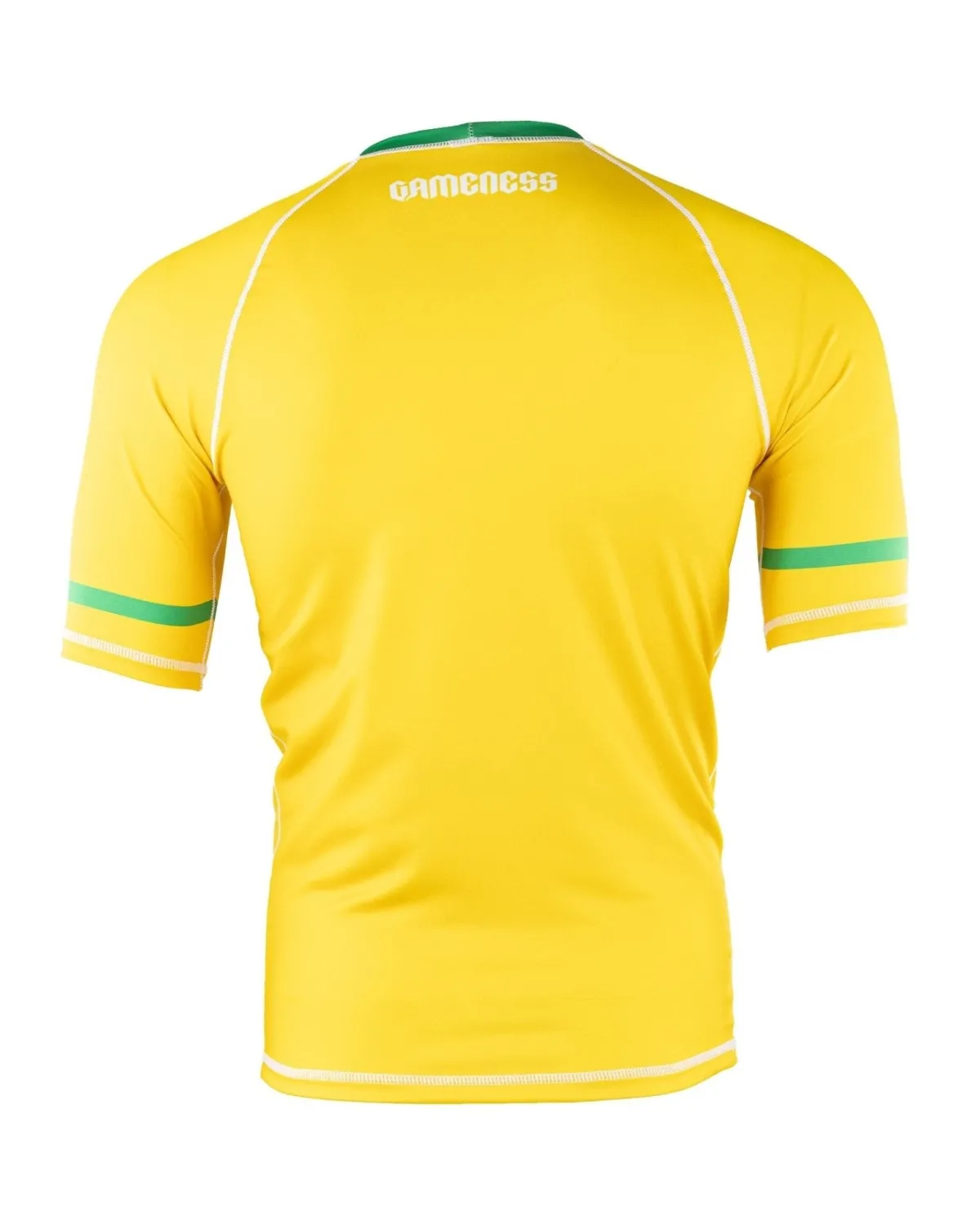 Clearance Gameness Brazil Short Sleeve Rash Guard Yellow
