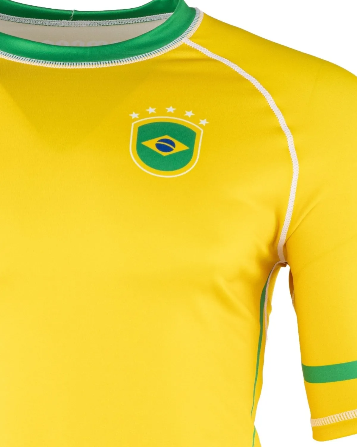 Clearance Gameness Brazil Short Sleeve Rash Guard Yellow