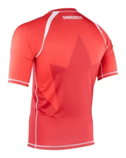 Hot Gameness Canada Short Sleeve Rash Guard Red
