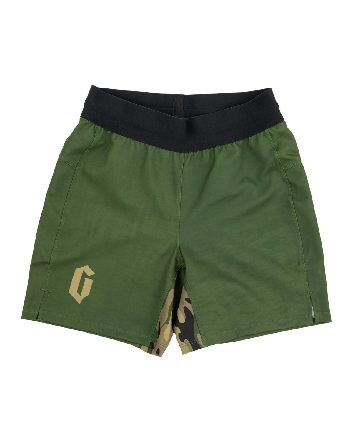 New Gameness Combate Youth Unlined Pro Grappling Shorts Olive