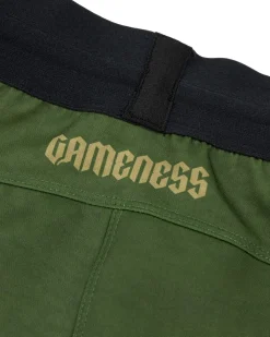 New Gameness Combate Youth Unlined Pro Grappling Shorts Olive
