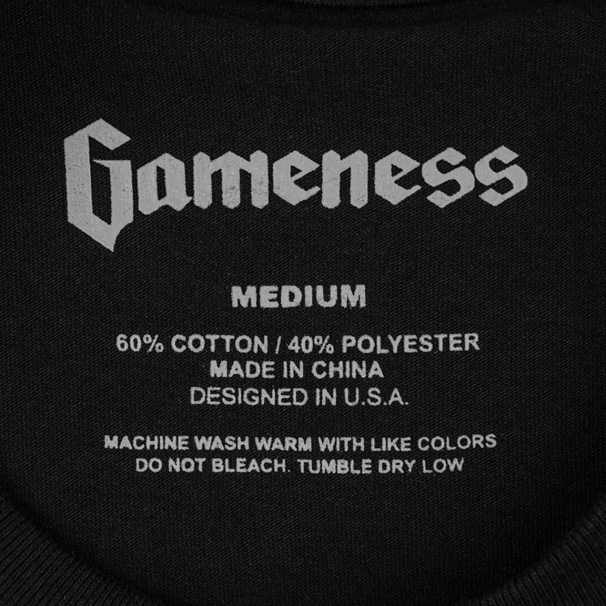 Sale Gameness Culture Tee Black