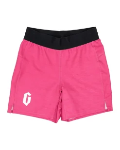 Discount Gameness Girl's Tempest Grappling Shorts Pink/Blue