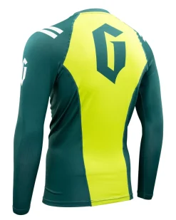 Outlet Gameness Men's Eco Long Sleeve Rash Guard Dark Green