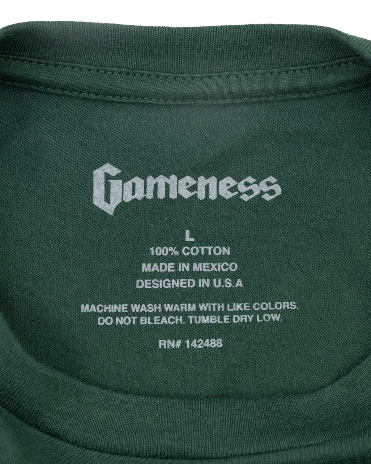 Clearance Gameness Men's Eco Tee Dark Green