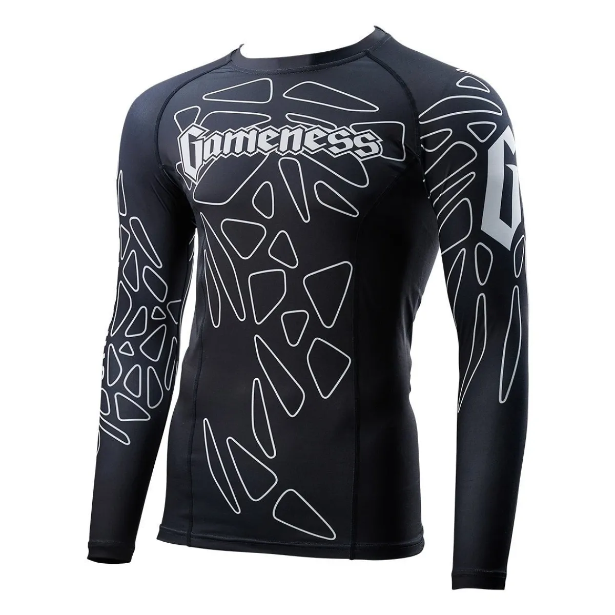 Discount Gameness Men's Long Sleeve Pro Ranked Rash Guard