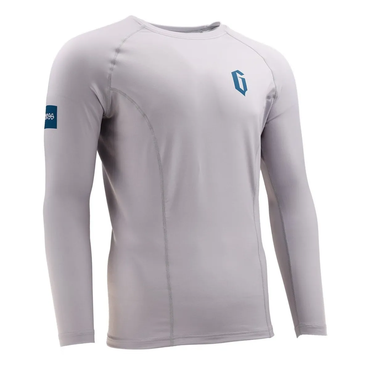 New Gameness Men's Long Sleeve Rash Guard Grey