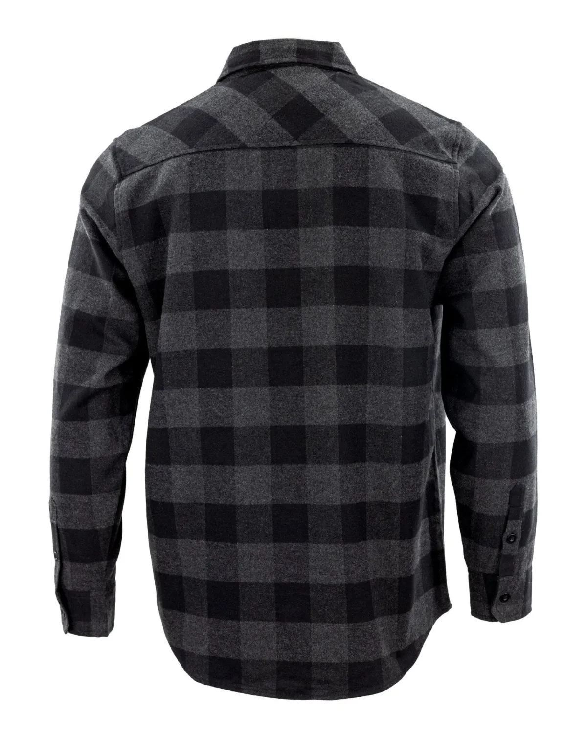 Outlet Gameness Roll Call Men's Flannel Shirt Black/Grey