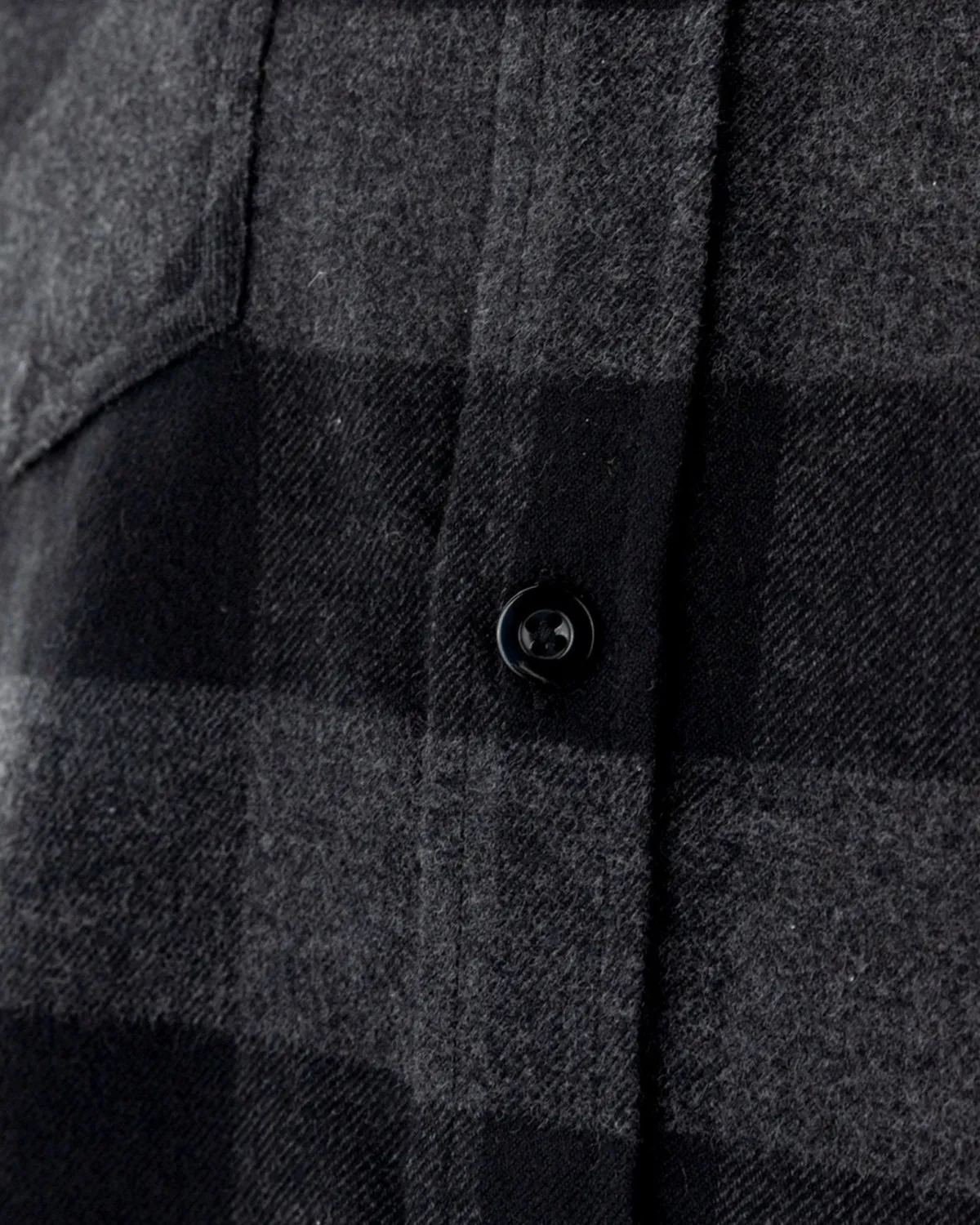 Outlet Gameness Roll Call Men's Flannel Shirt Black/Grey