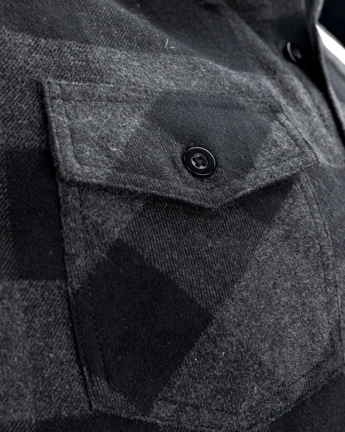 Outlet Gameness Roll Call Men's Flannel Shirt Black/Grey