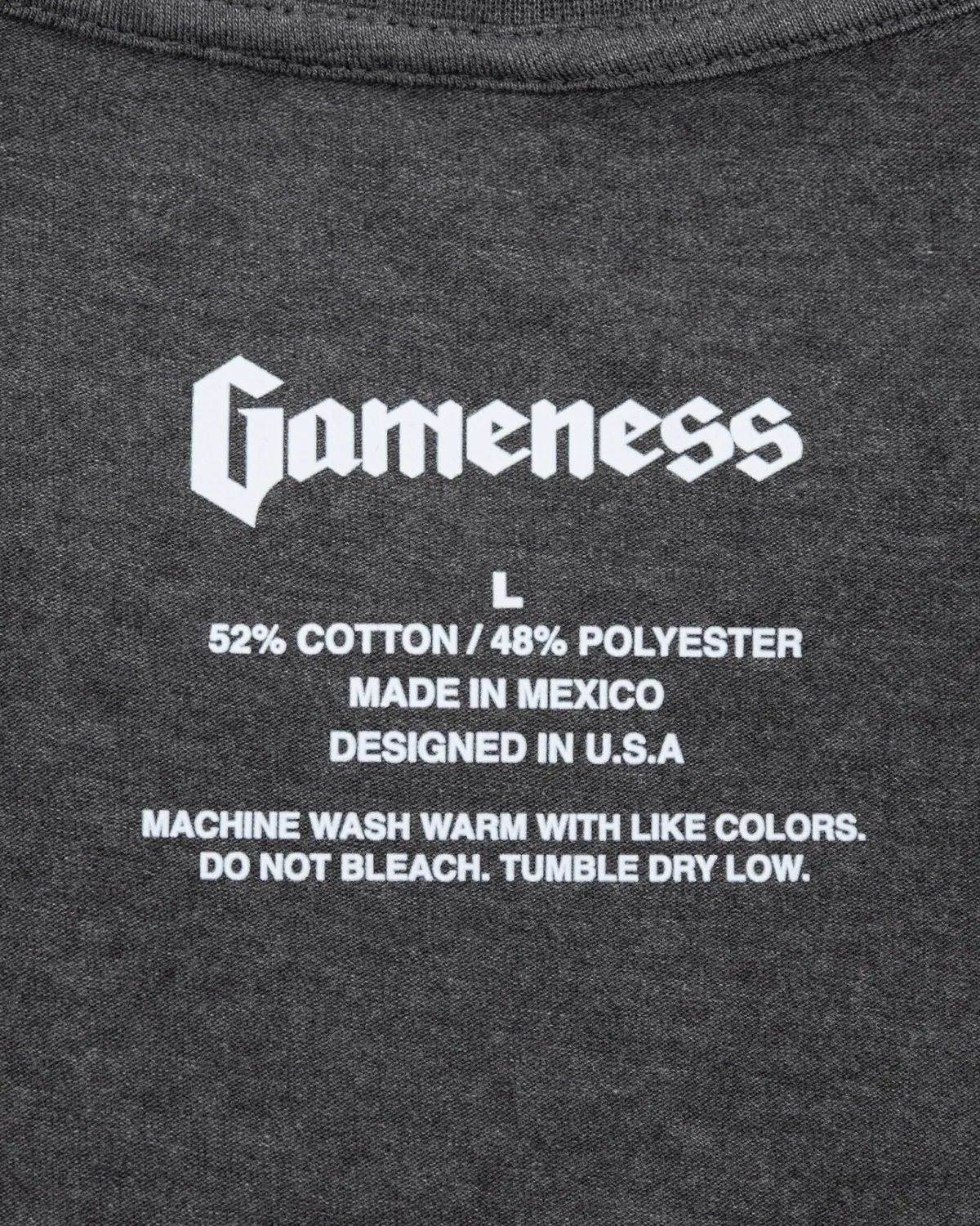 Discount Gameness Roll Call Men's Tee Charcoal Heather