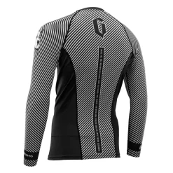 Clearance Gameness Spirit Animal Long Sleeve Rash Guard Black/White