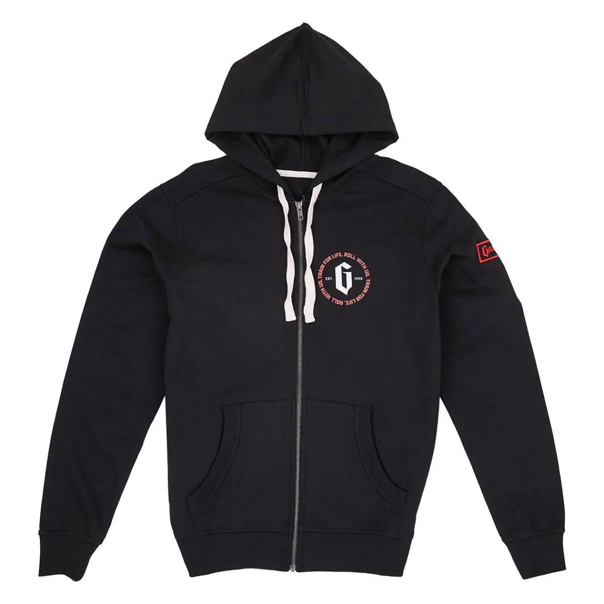 Outlet Gameness Topography Zip Up Hoodie Black