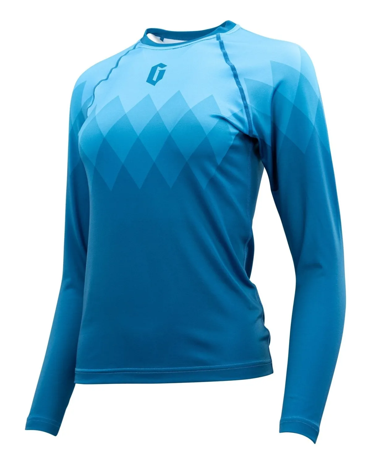 Hot Gameness Women's Eco Long Sleeve Rash Guard Turquoise