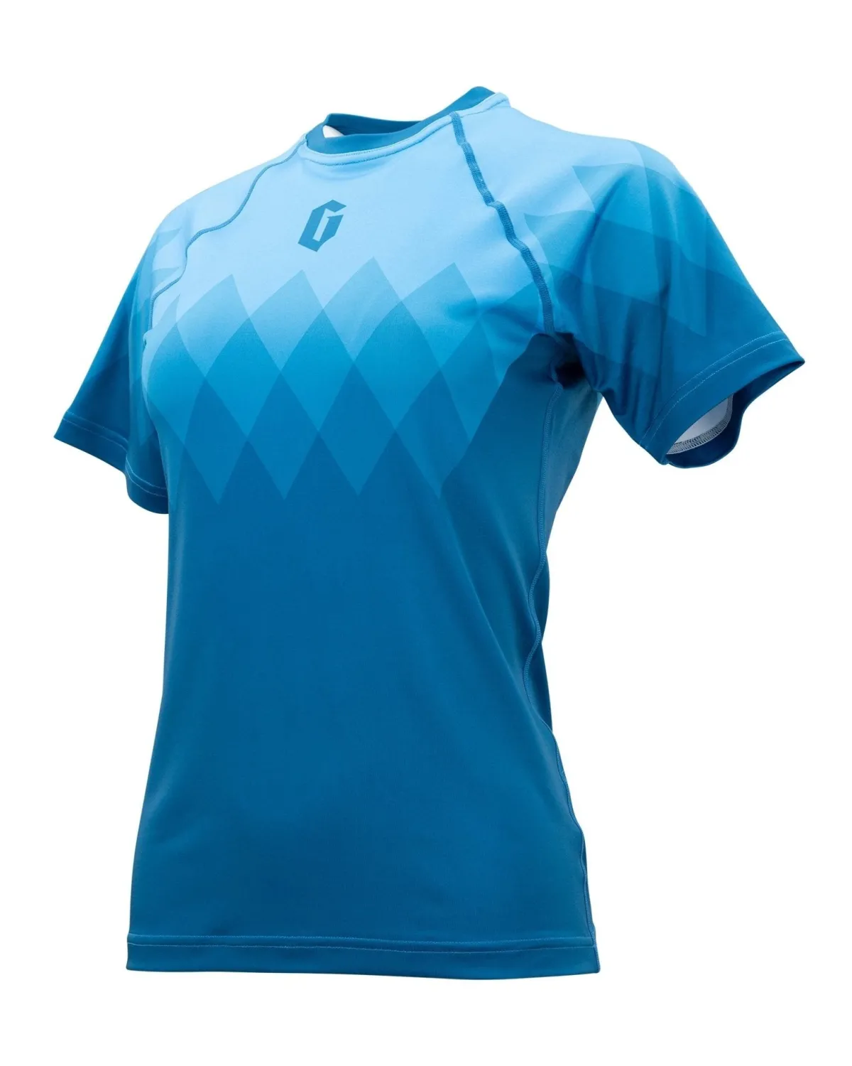 Clearance Gameness Women's Eco Short Sleeve Rash Guard Turquoise