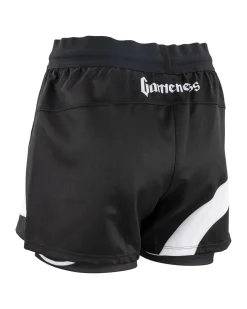 Clearance Century Martial Arts Gameness Women's Lined Pro Grappling Short - Flow Black