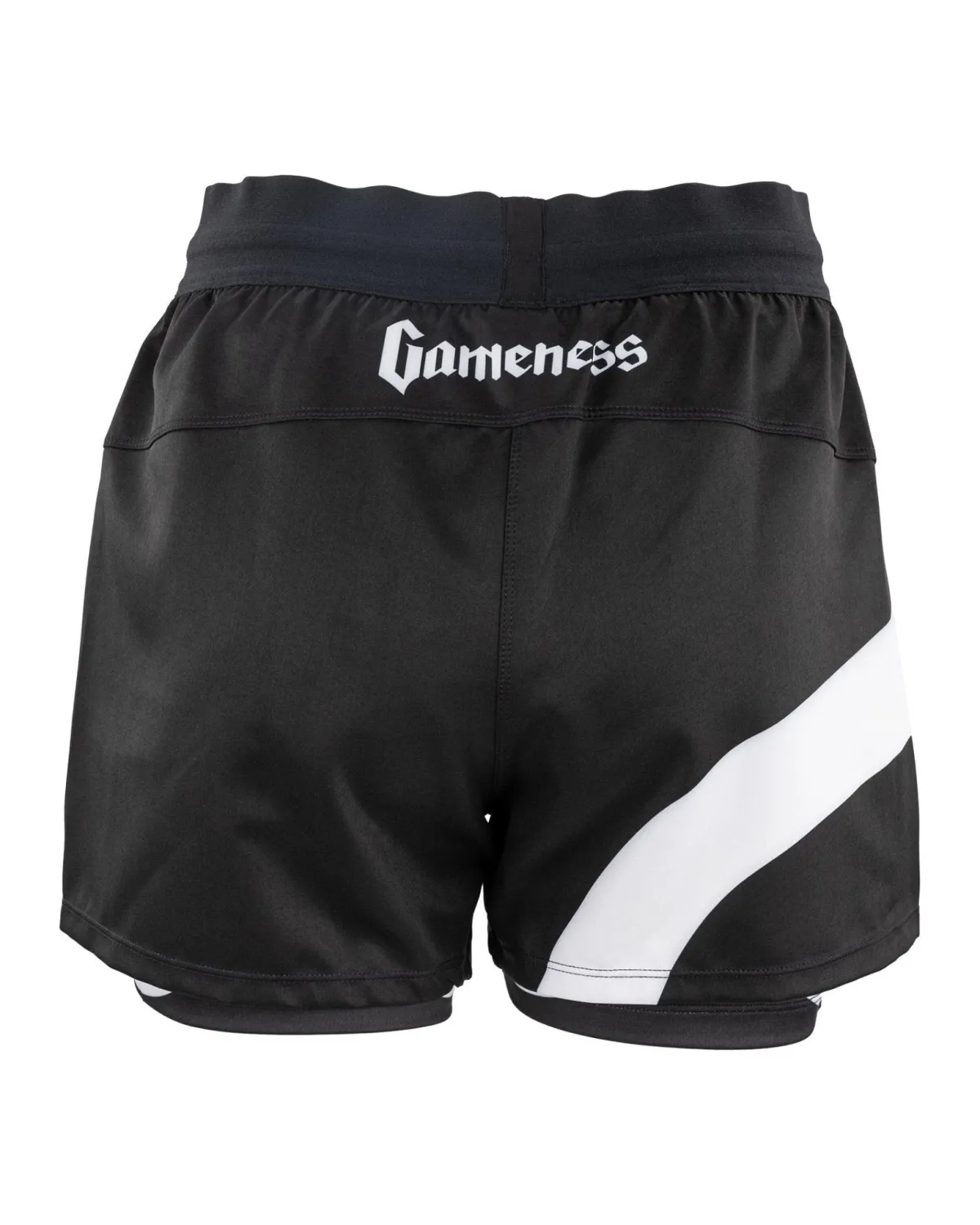 Clearance Century Martial Arts Gameness Women's Lined Pro Grappling Short - Flow Black