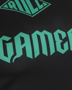 New Gameness Women's Long Sleee Bravo Rash Guard Black/Teal