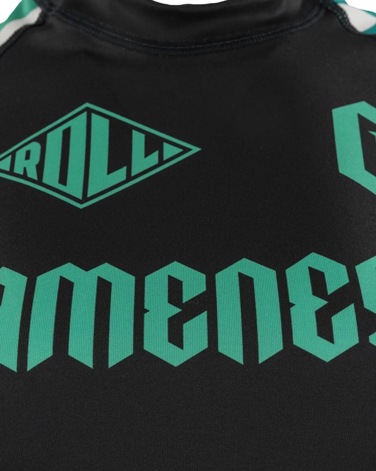 Gameness Women's Short Sleeve Bravo Rash Guard Black/Teal