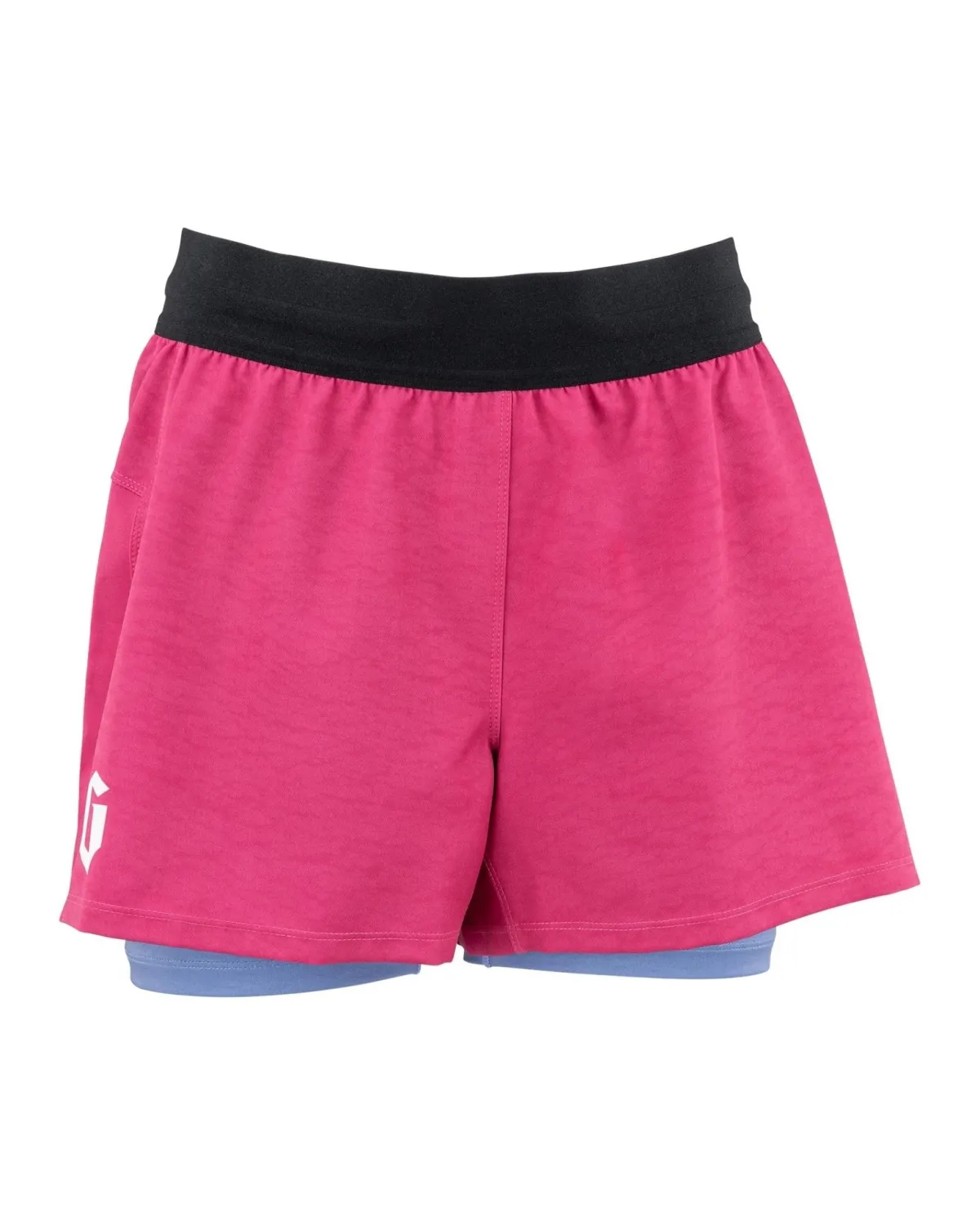 Best Gameness Women's Tempest Lined Grappling Shorts Pink/Blue
