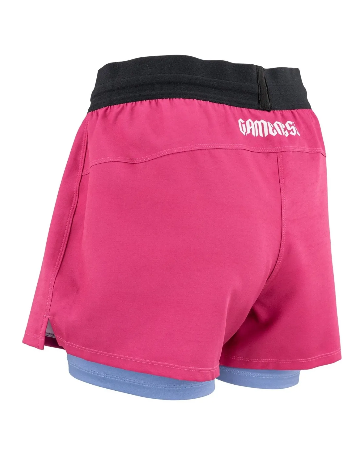 Best Gameness Women's Tempest Lined Grappling Shorts Pink/Blue