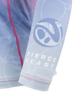 Outlet Gameness Women's Tempest Long Sleeve Rash Guard Blue/Pink