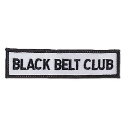 Best Century US Retail Iron-On Black Belt Club Patch